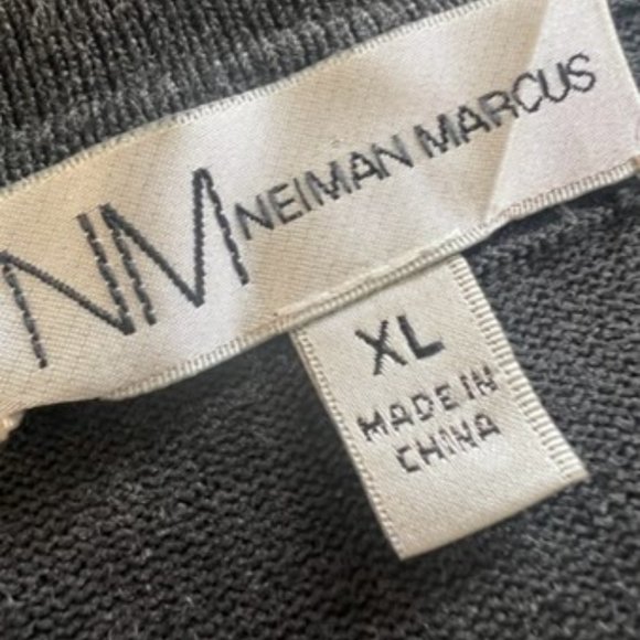 NEIMAN MARCUS Cardigan Sweater | Charcoal grey | Size XL - Picture 8 of 9